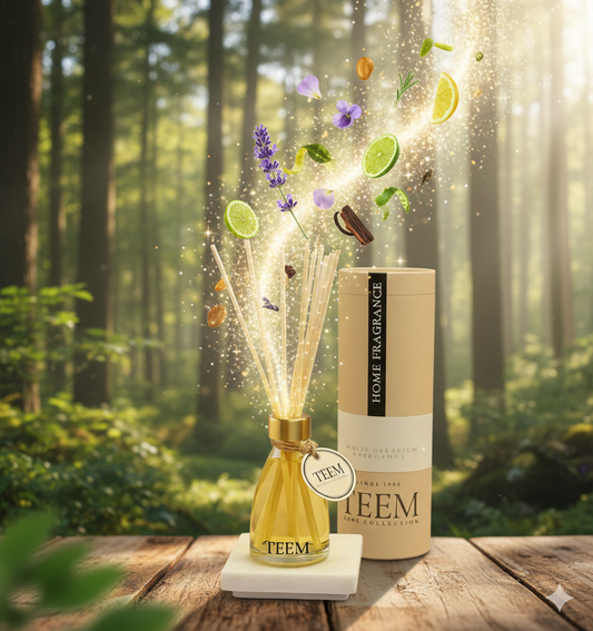 Palitos de Bambú BARI - (MAHOGANY,TEAKWOOD, ABERCROMBIE) Botella Difurosa Aromática  150 ml