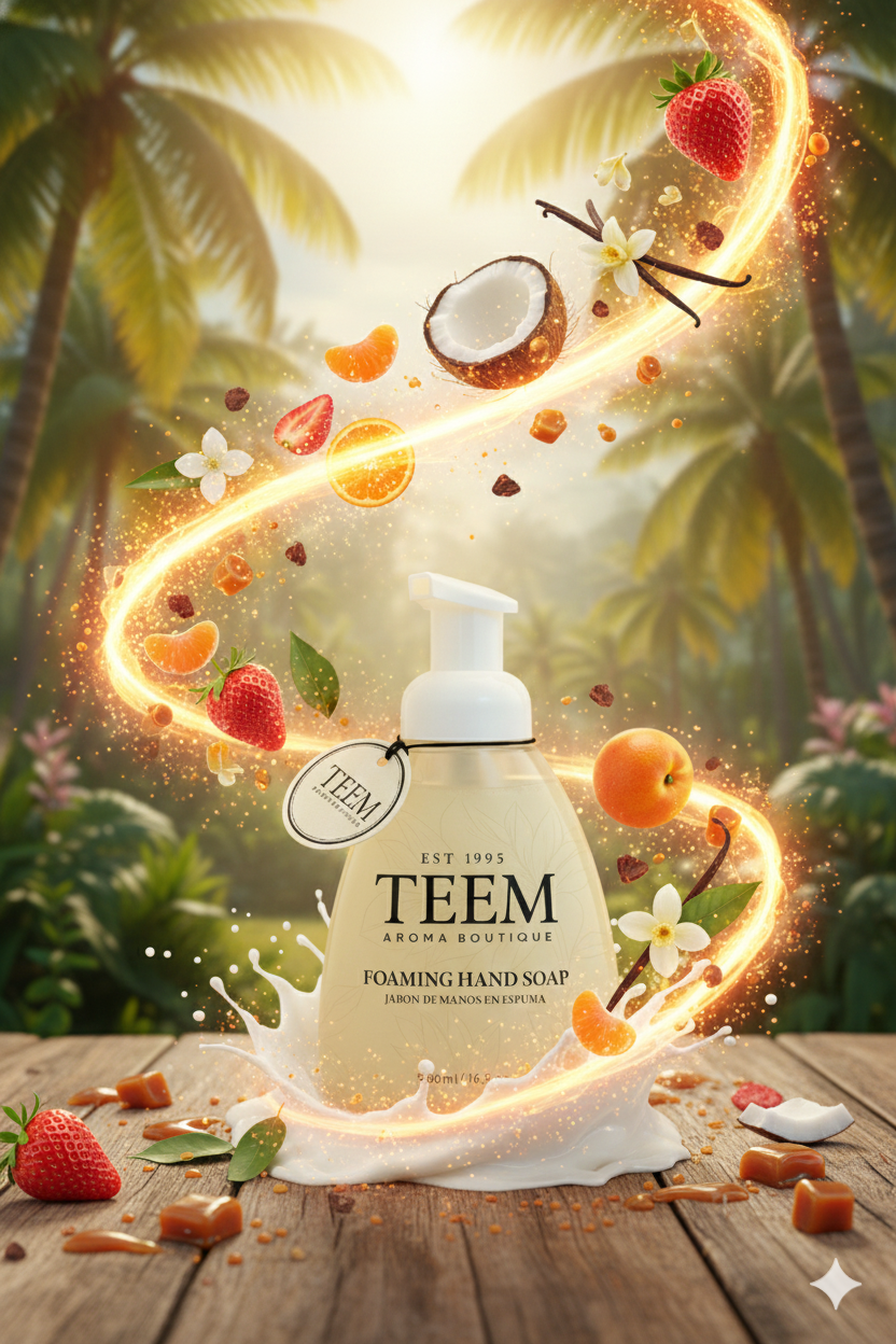 Jabón de Manos en Espuma MIAMI - STRAWBERRY, VAINILLA, COCO 500 ml