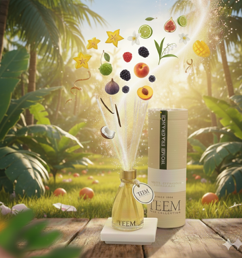 Palitos de Bambú SANTORINI - (PONCHE DE FRUTAS) Botella Difurosa Aromática  150 ml